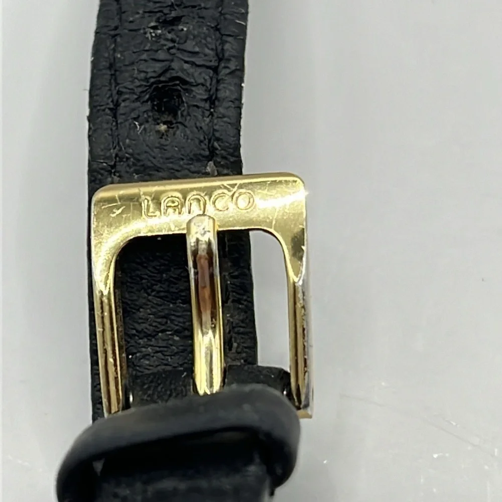 Watch Rare Vintage Lanco Pacific Taiwan Watch Leather Watch Band Luxury